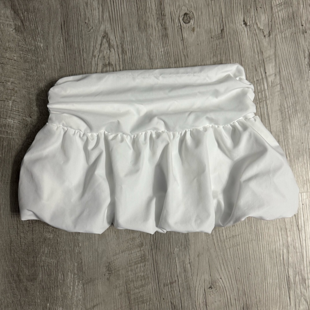 White Ruffled Womens Skirt